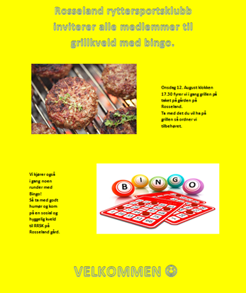 GRILLKVELD MED BINGO!